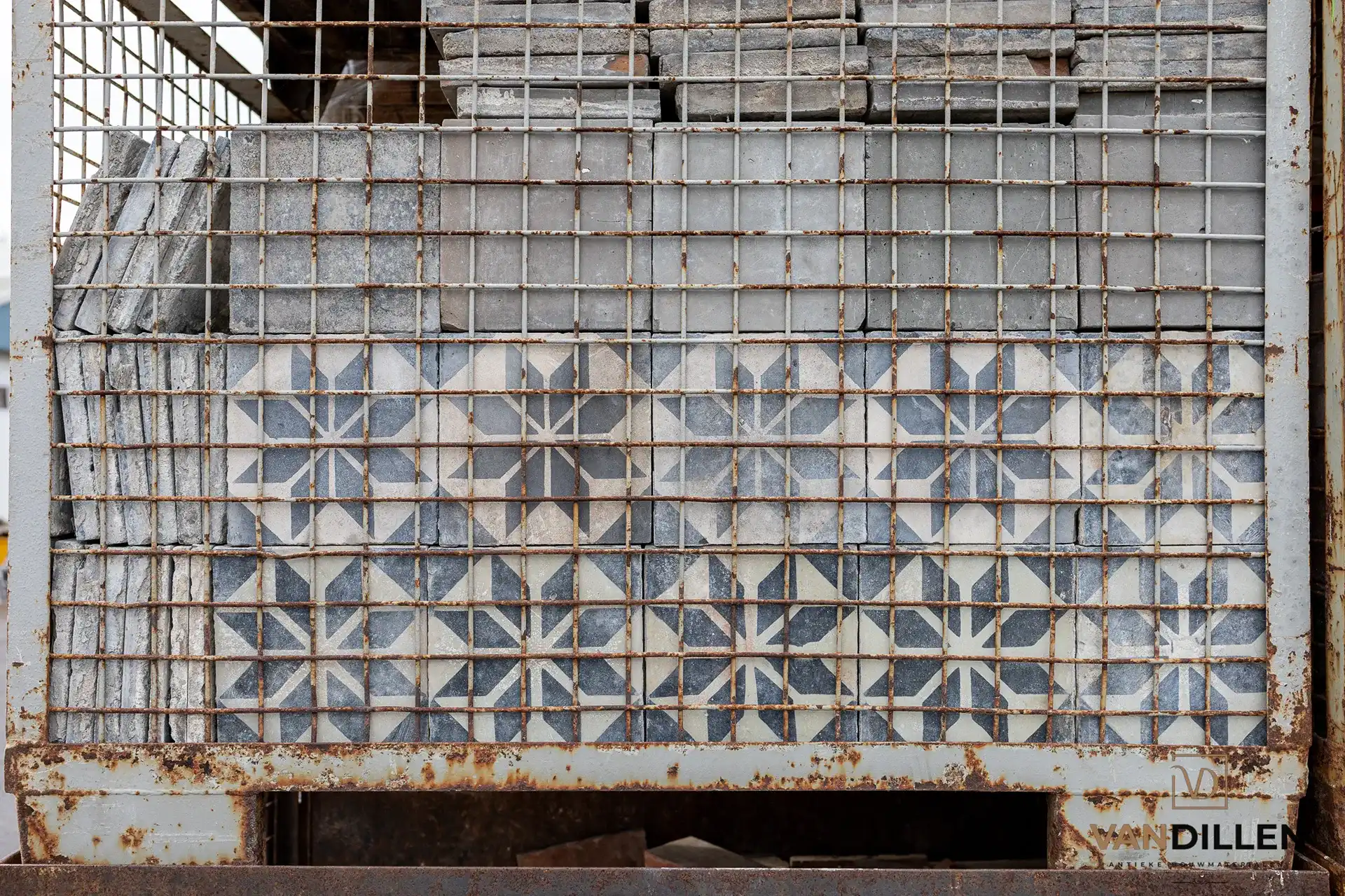 Oude Cementtegels 20x20 Ster