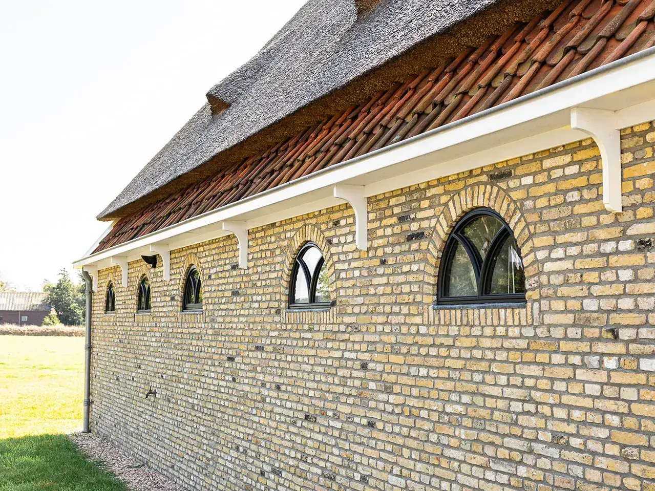 Old yellow Drieling-format bricks