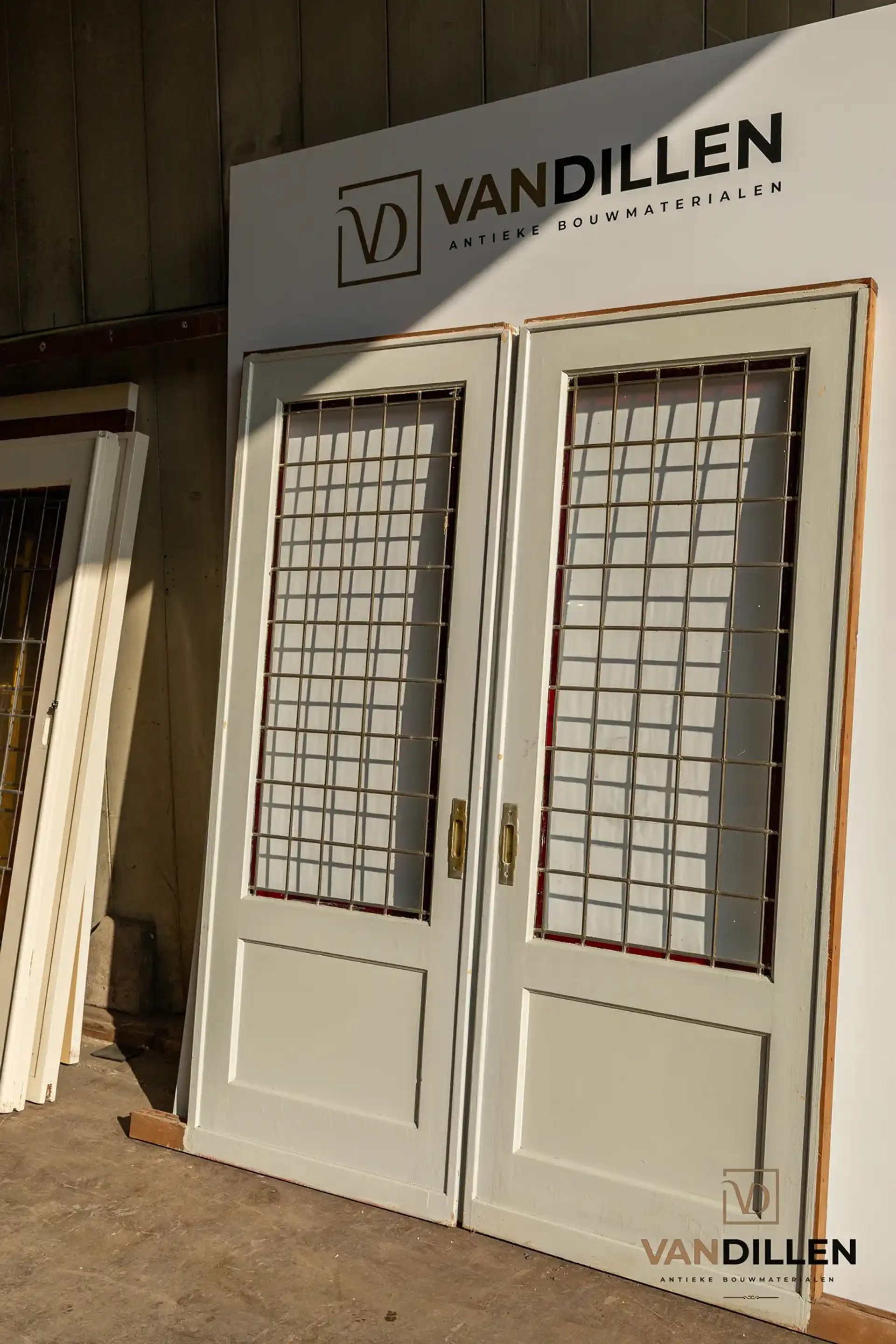 Oude Ensuite Schuifdeuren Glas In Lood