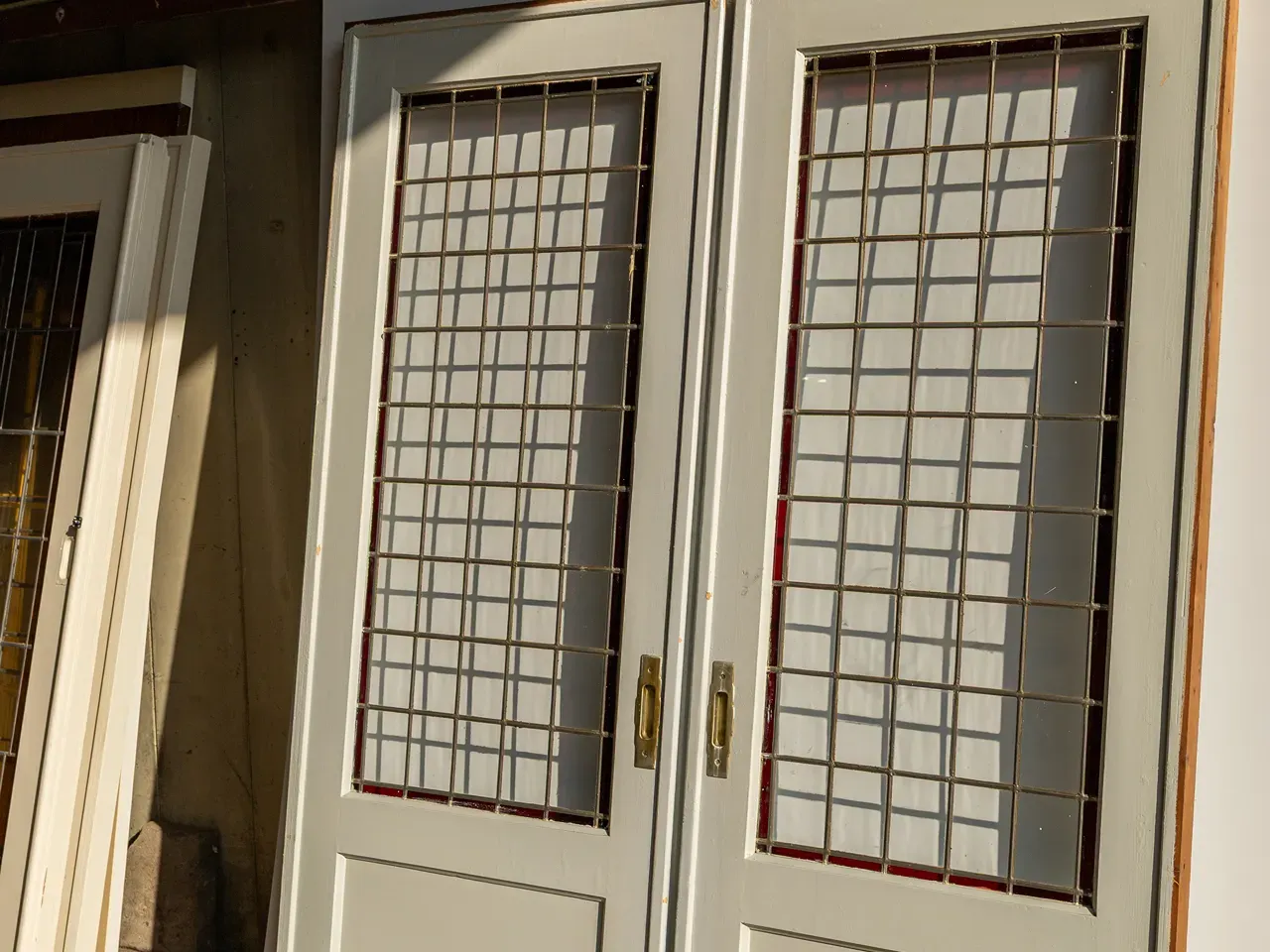 Oude Ensuite Schuifdeuren Glas In Lood