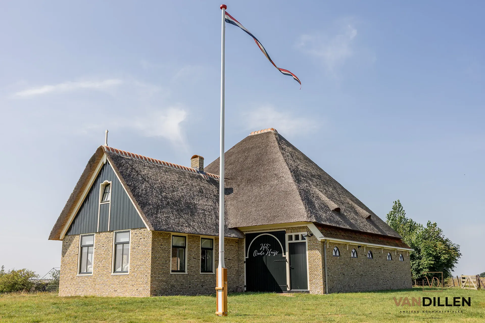 Vieilles briques jaunes frisonnes sur Texel
