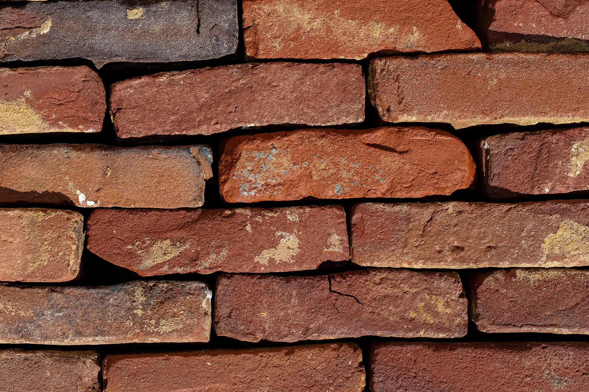 Old nuanced masonry bricks