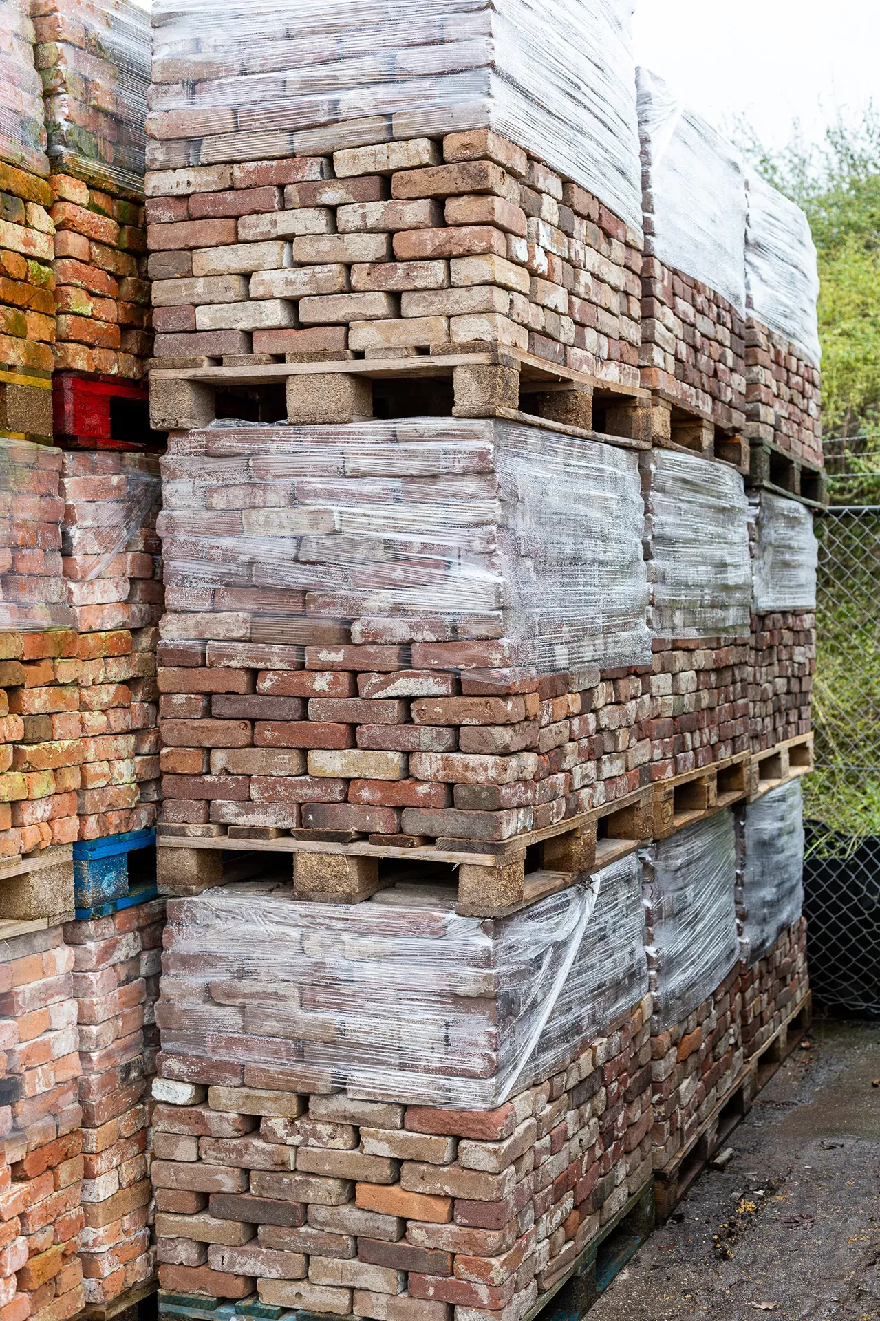 Old nuanced moulded bricks