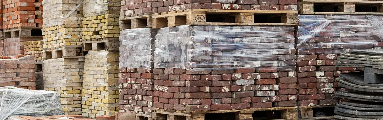 Old purple facing bricks