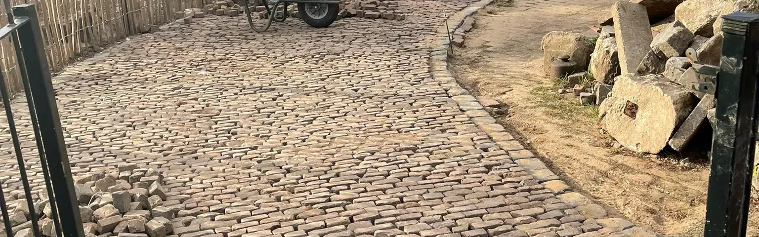 Old paving bricks
