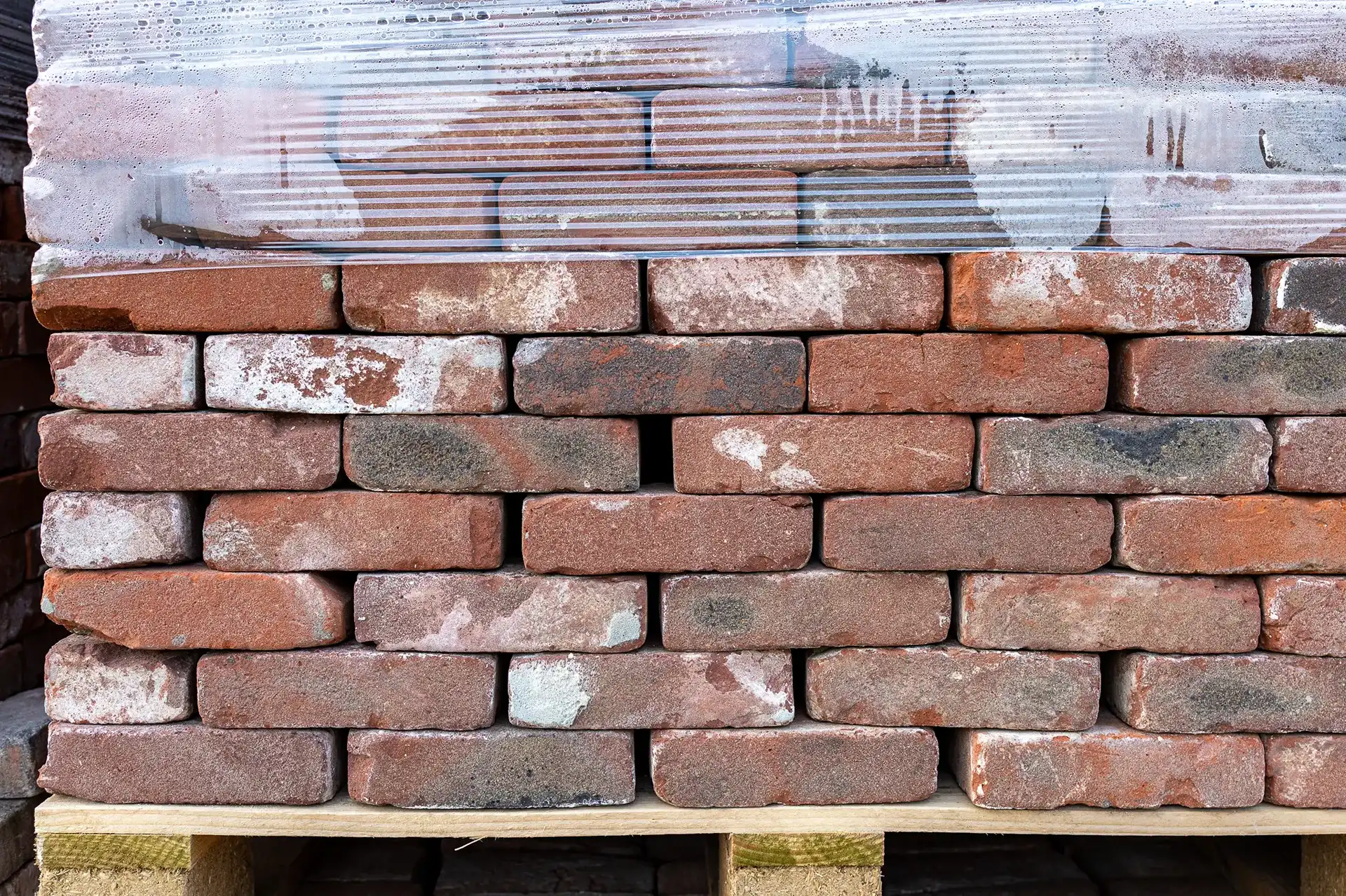 Oude Paars Bruine Metselstenen