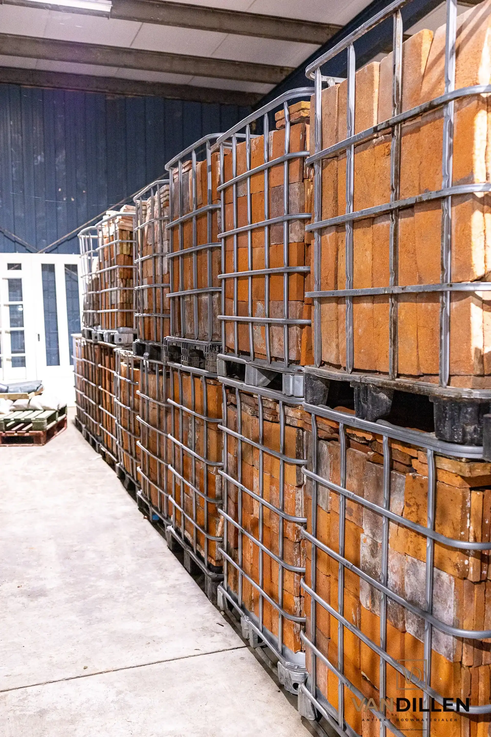 Oude Rode Boeren Plavuizen Estrikken Terracotta