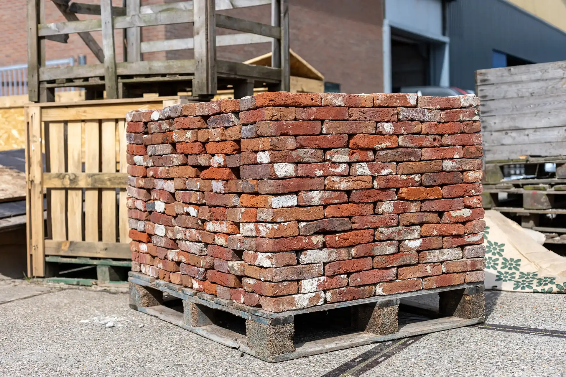 Oude Rode Handvorm Stenen Genuanceerd 21 Cm