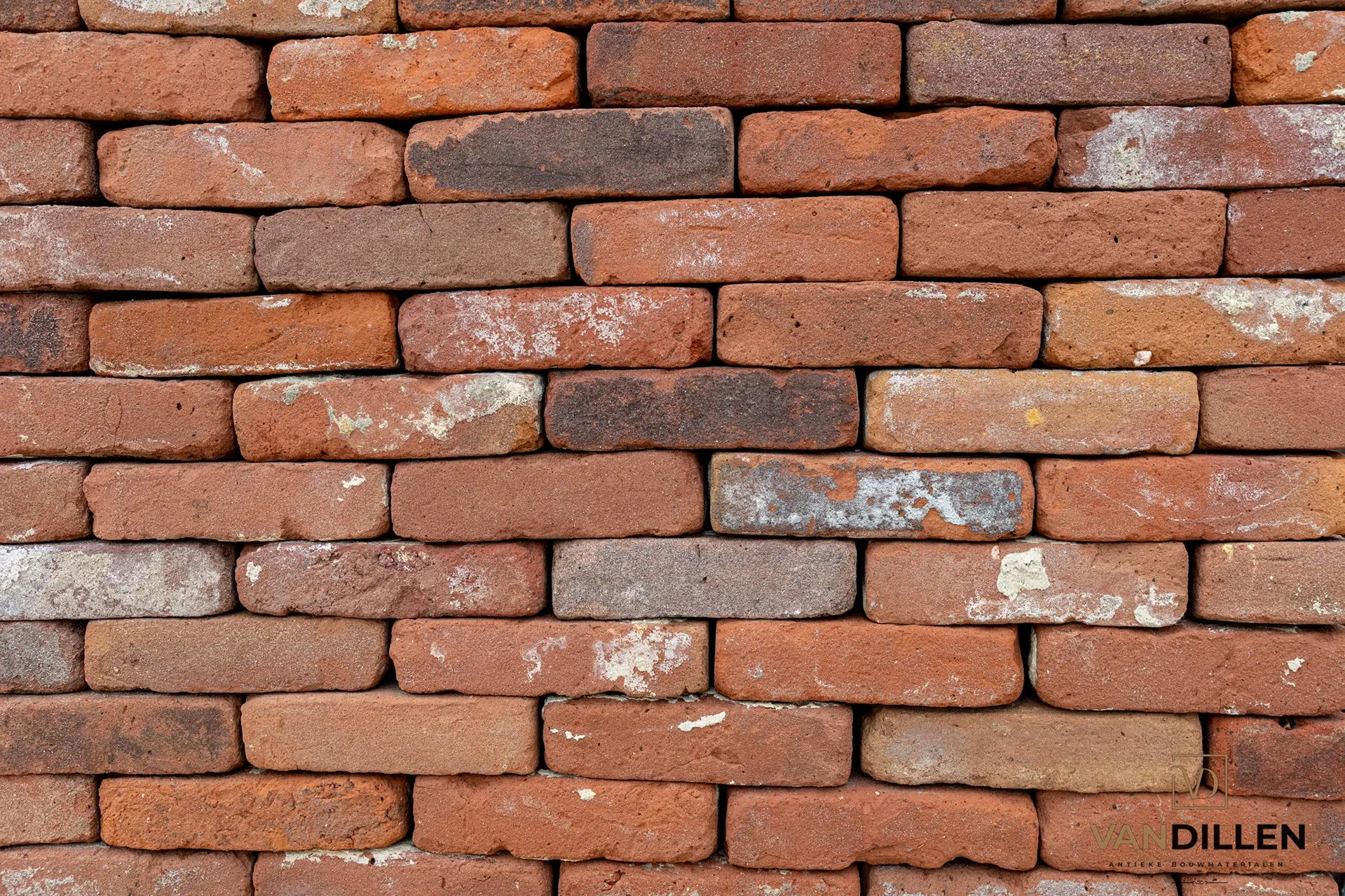 Old red moulded bricks