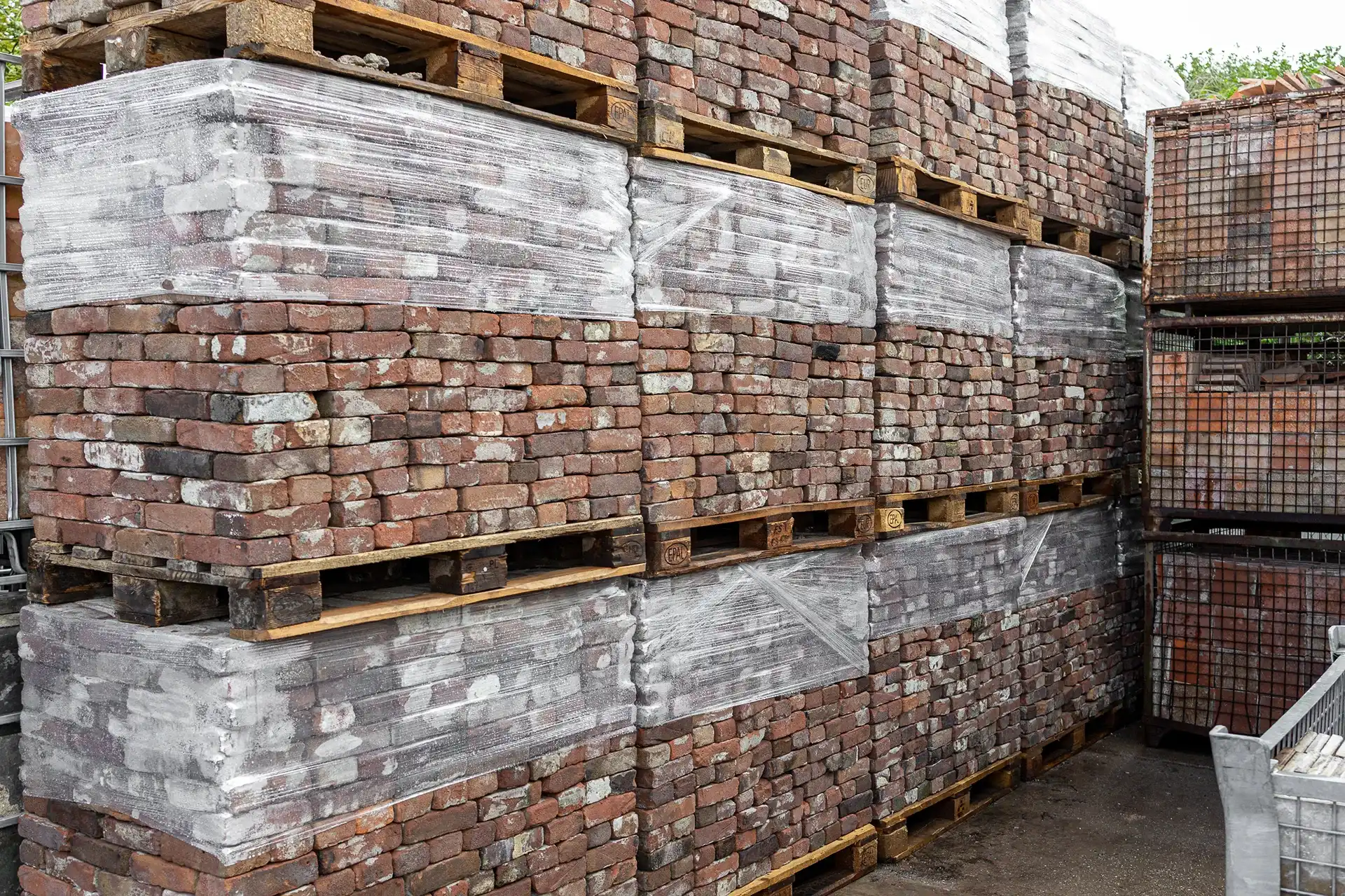 Paars Bruine Oude Bakstenen
