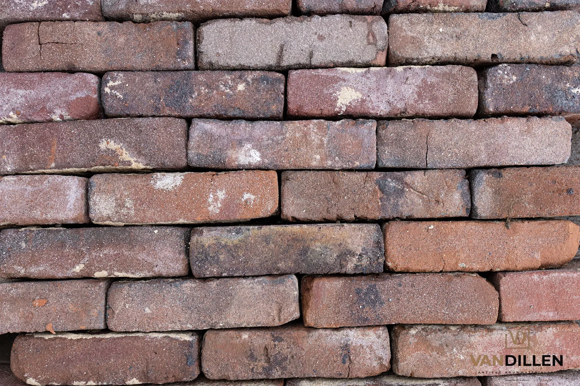 Purple-red bricks from Mierlo, Brabant