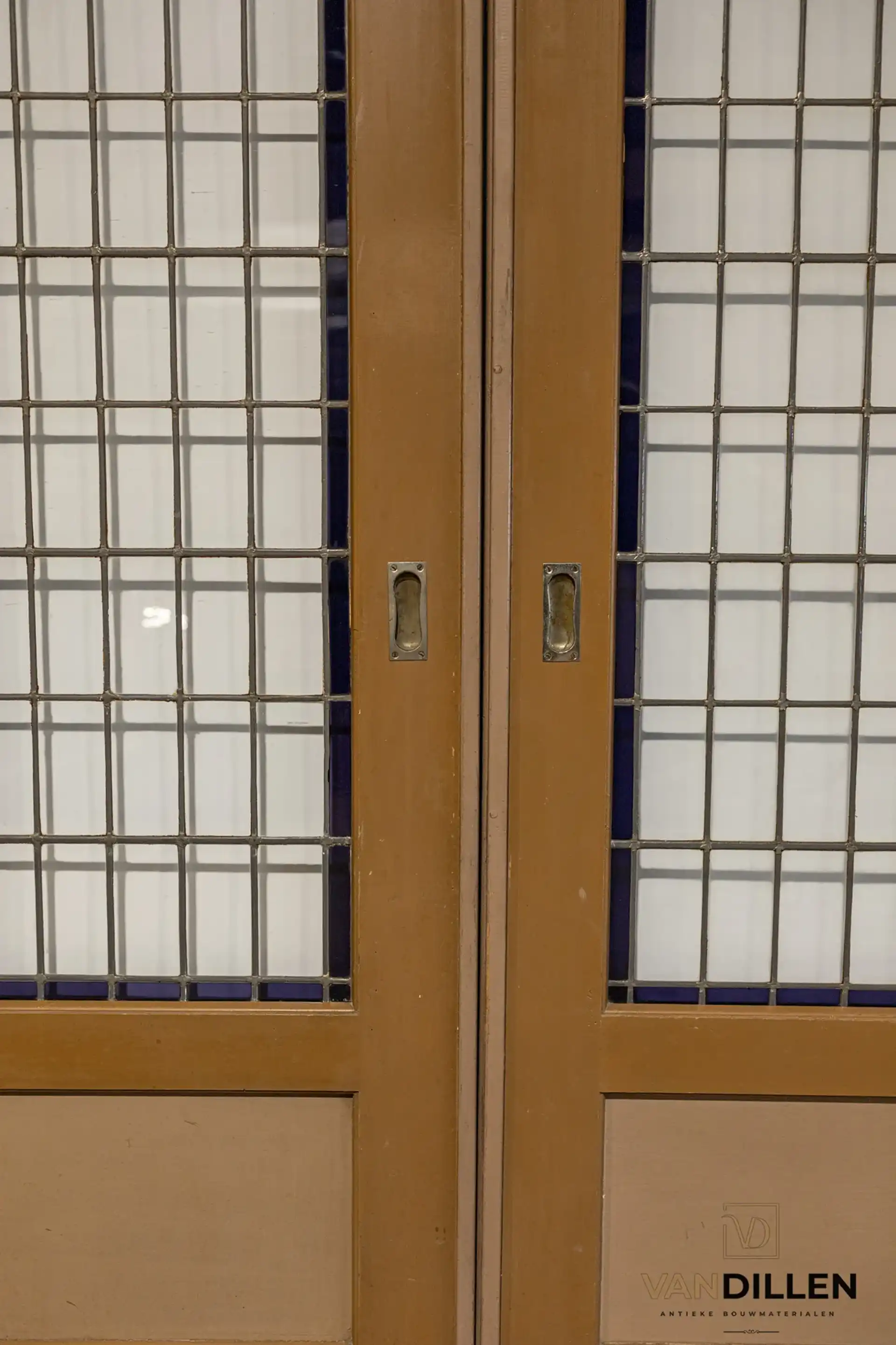 R 76 Suite Deuren Glas In Lood Blauw