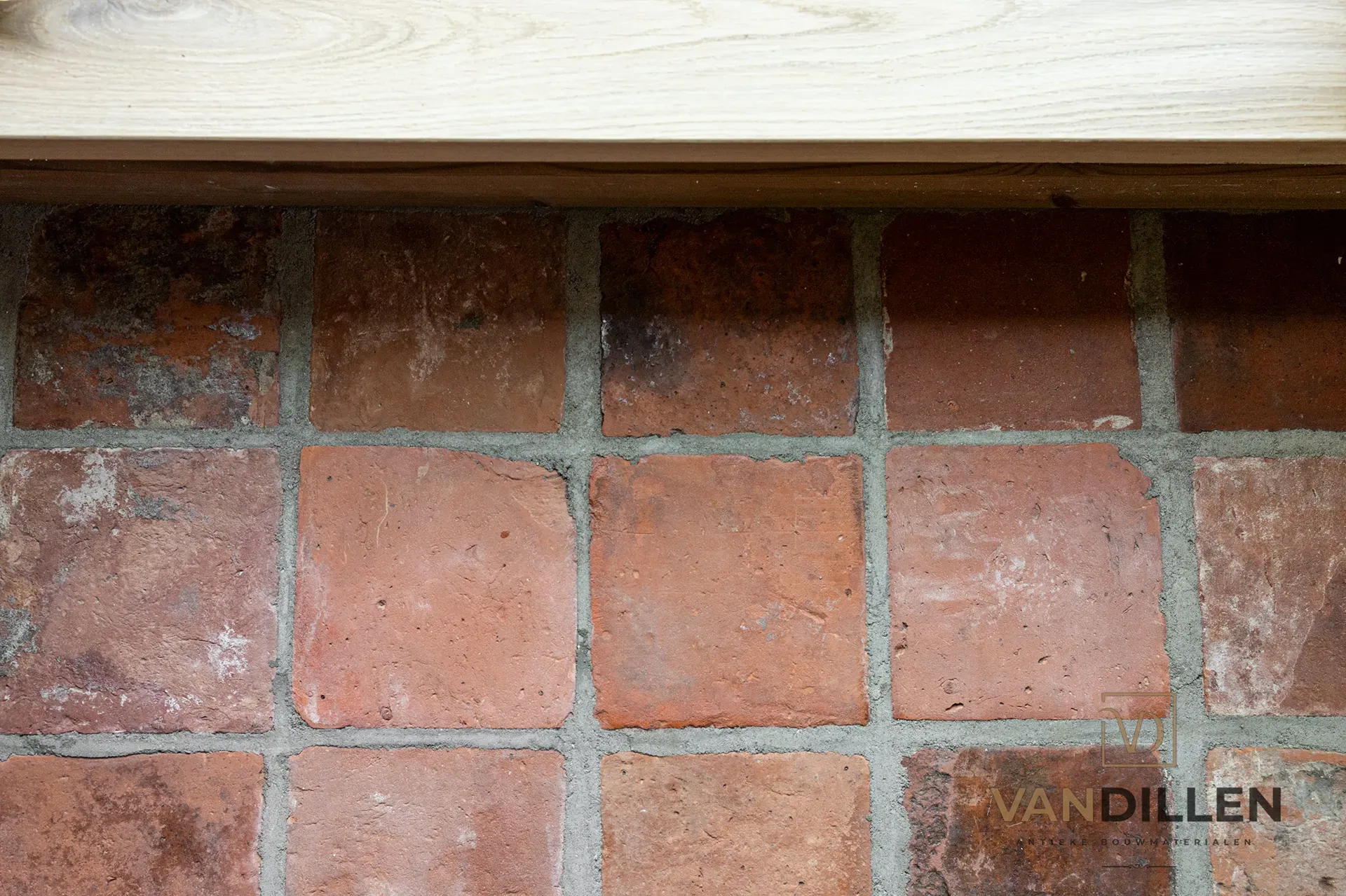 Red farmhouse floor tiles