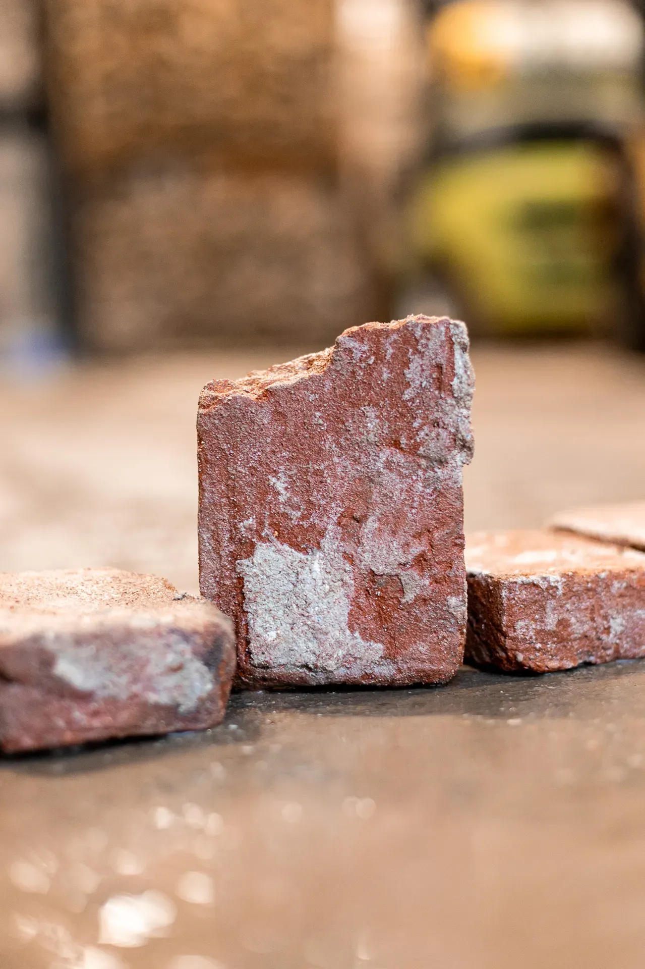 Rote Handformziegel im Rheinformat