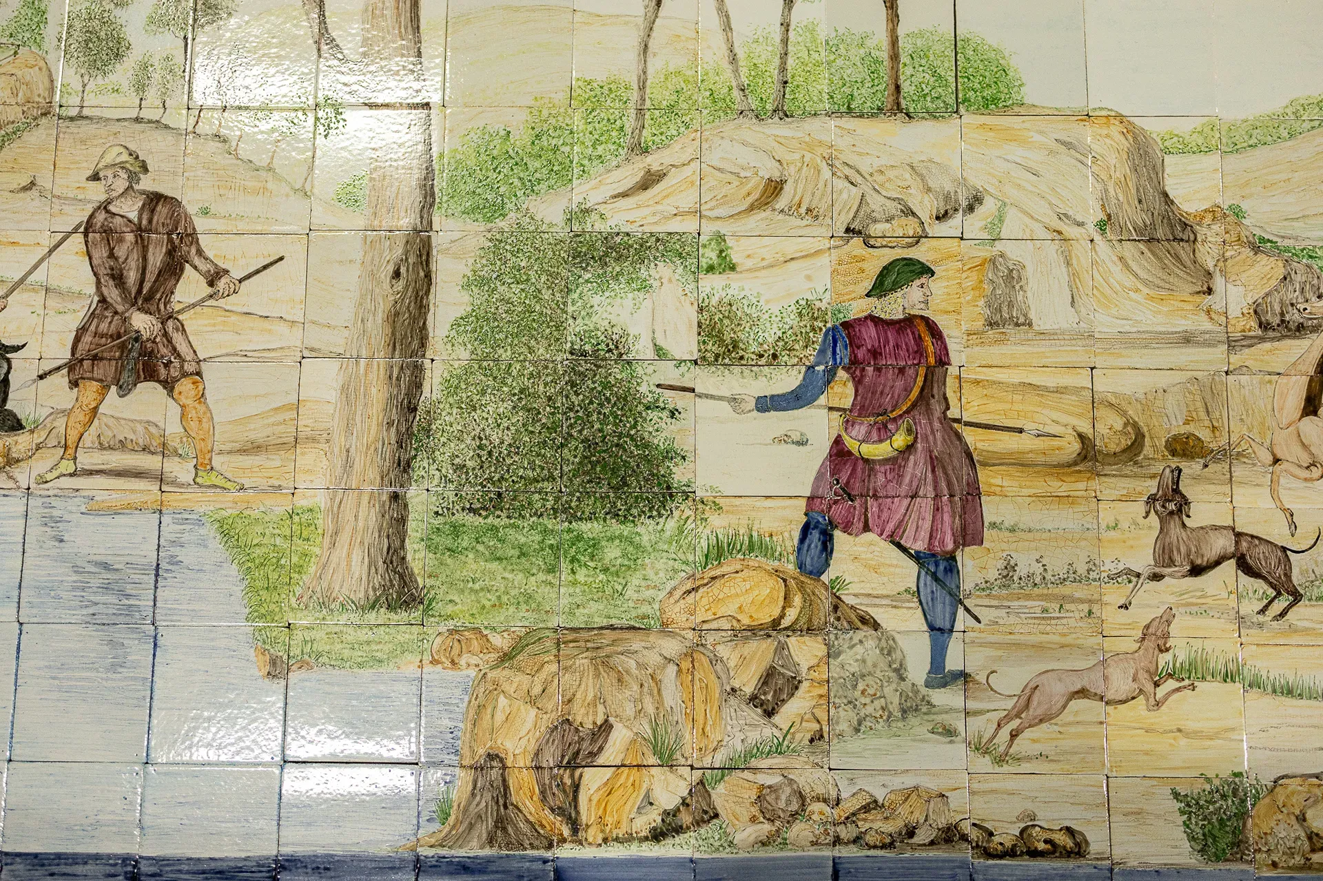 Very large tile panel from the 1920s