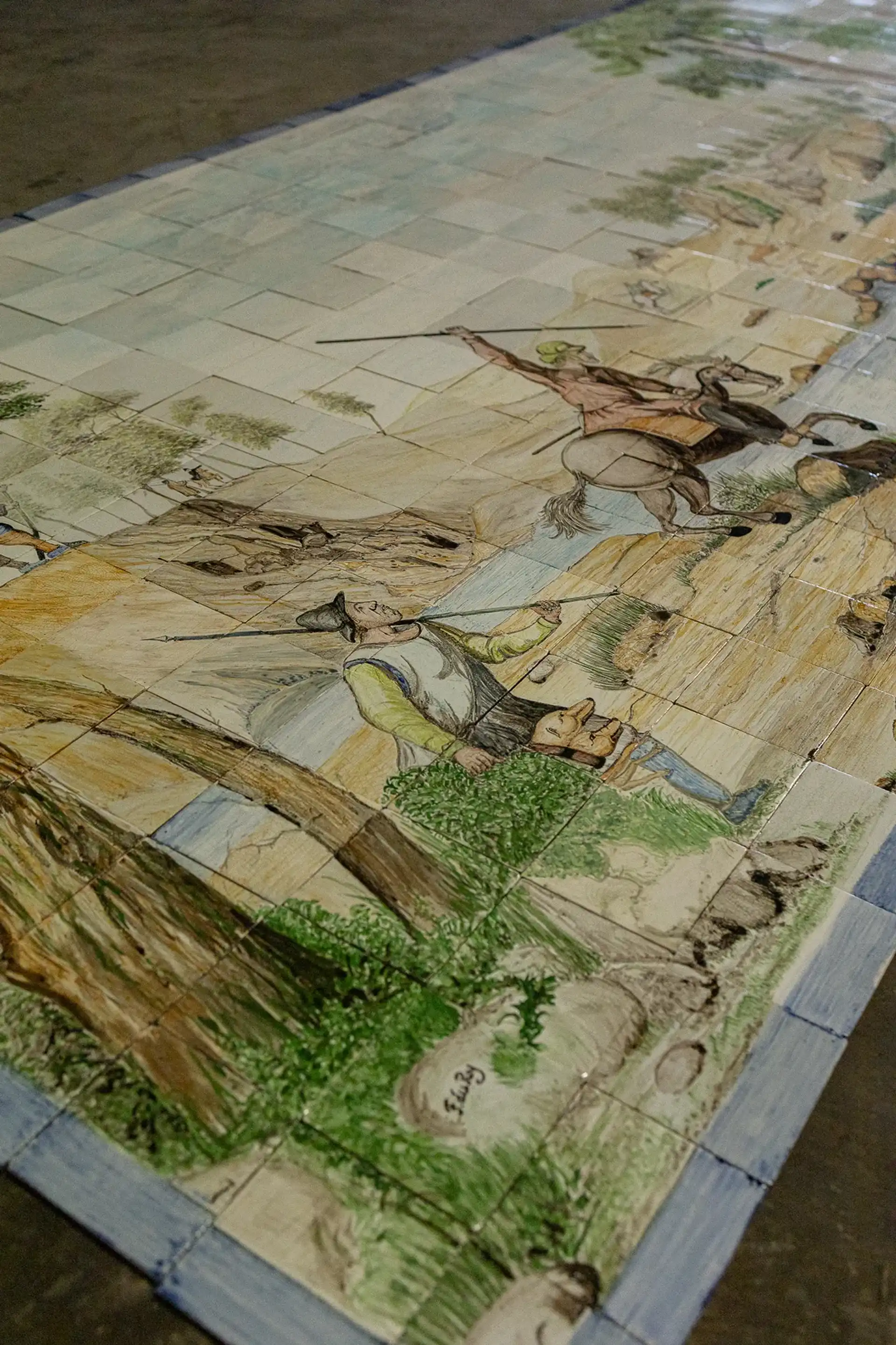 Tegel Tableau De Hertenjacht