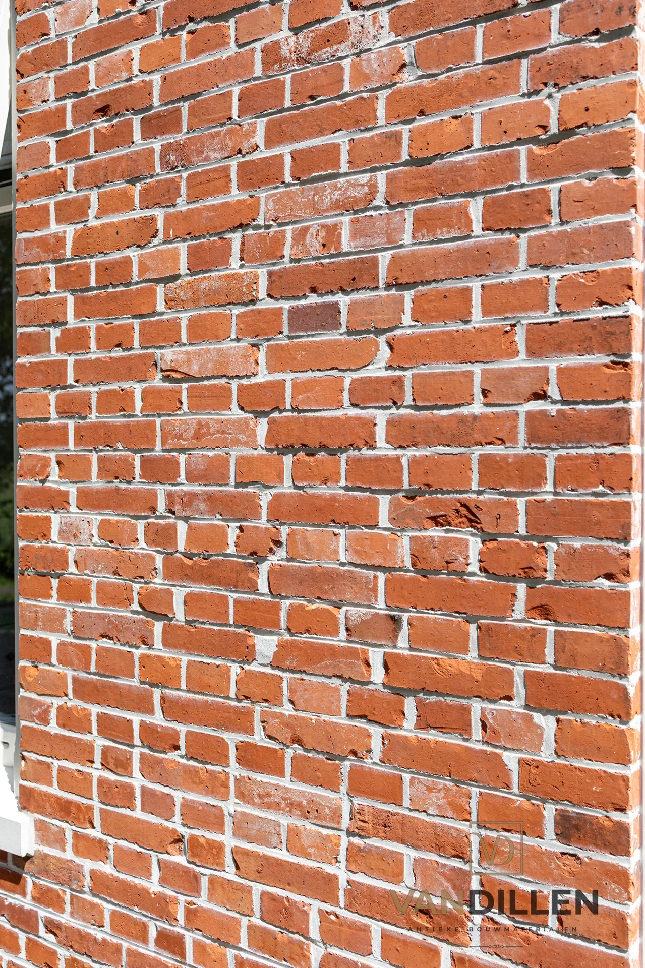 Beispiel für wiederverwendete Groninger Ziegel in einer Mauer