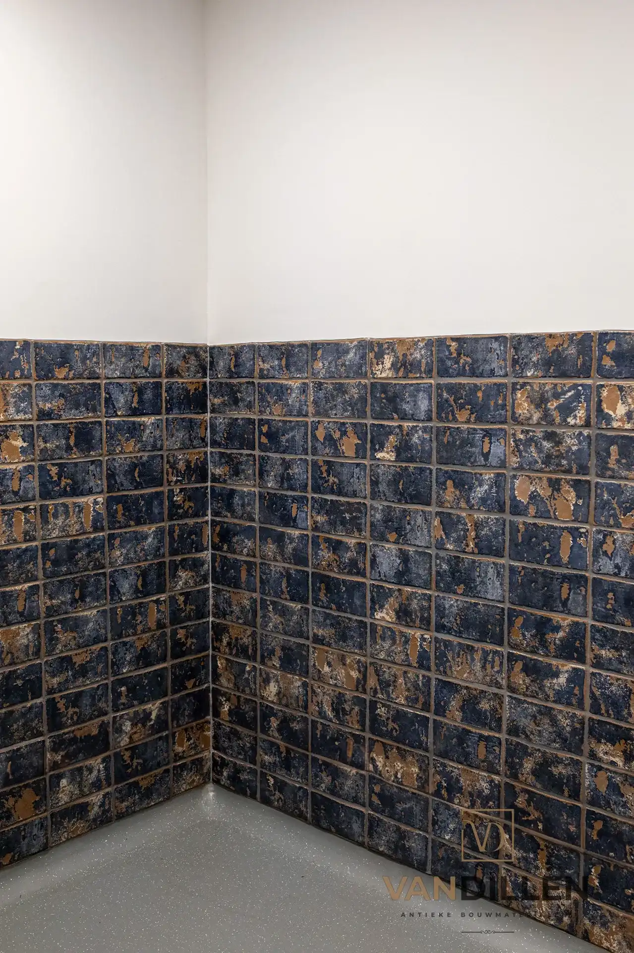Wand Van Verouderde Tegels